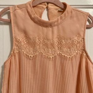 Peach lace blouse LC Lauren Conrad vintage antique